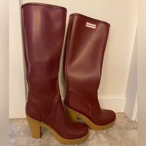Hunter heeled Lonny rain boots